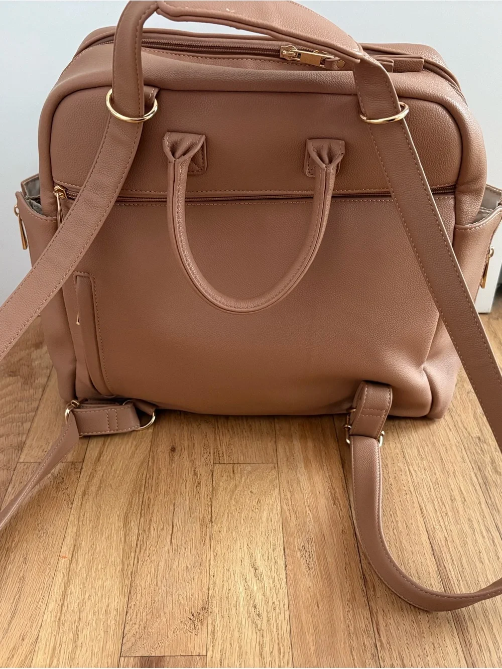 Ayla & Co Blush / Tan Diaper Bag